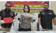 Polres Minut Gelar Press conference, Gara – gara ‘Hugel’ Nyawa Melayang